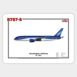 Boeing B787-8 - Azerbaijan Airlines (Art Print) Sticker